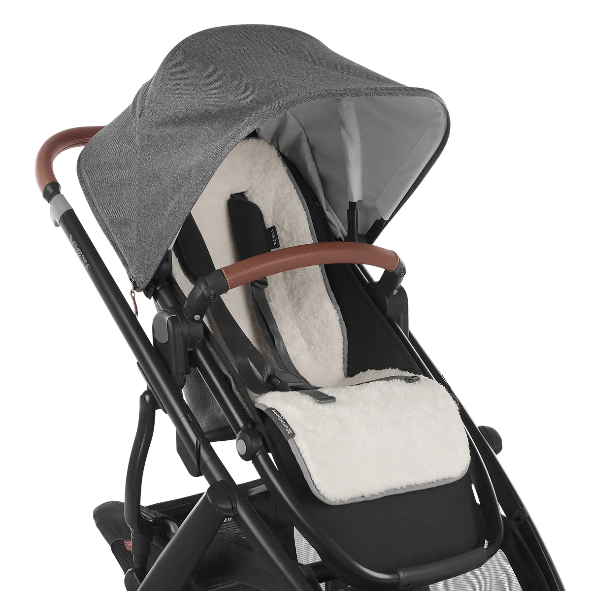 Reversible Seat Liner - Phoebe - Breathable Light Grey | Cozy Fleece