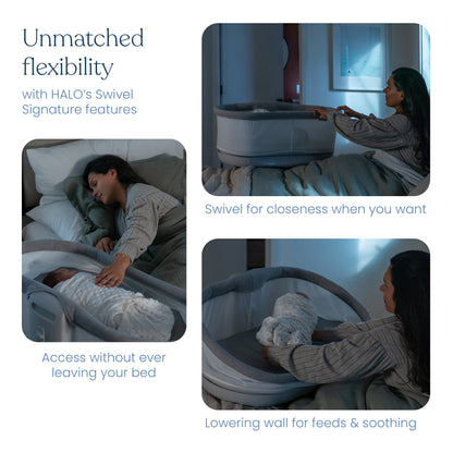 HALO BassiNest® Connected Swivel Sleeper 3.0 - Smart Bassinet