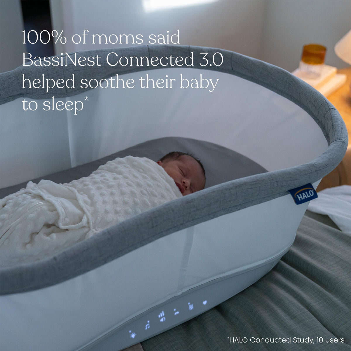 HALO BassiNest® Connected Swivel Sleeper 3.0 - Smart Bassinet
