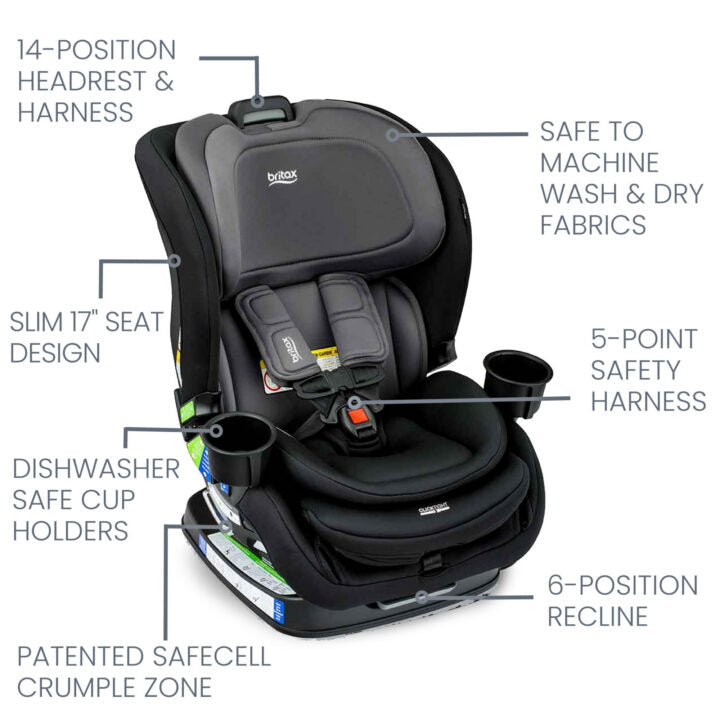 Poplar Convertible Car Seat - Slim 17 Design