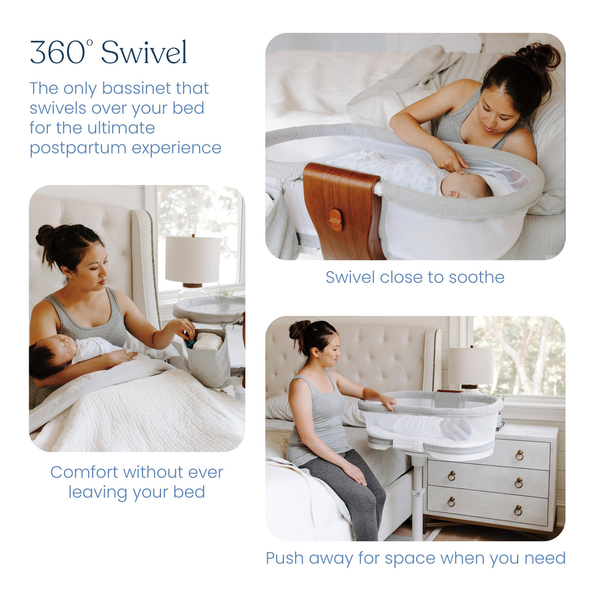 HALO BassiNest® Luxe Swivel Sleeper Bassinet