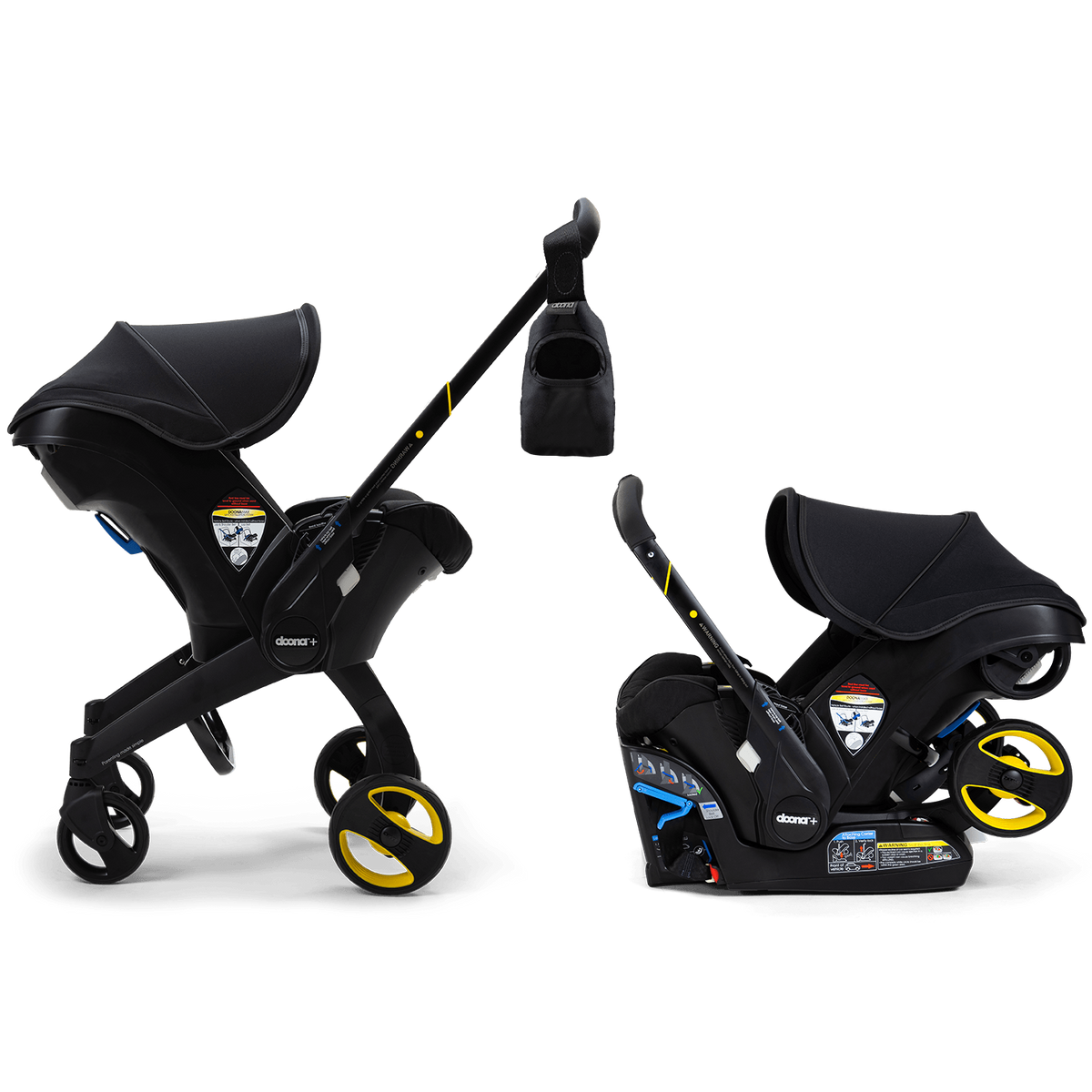 Doona Plus Car Seat & Stroller - Midnight Edition