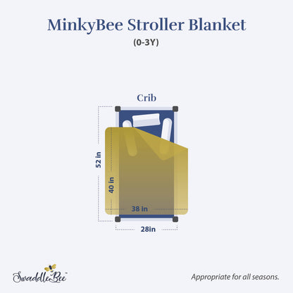 MinkyBee Stroller Blanket