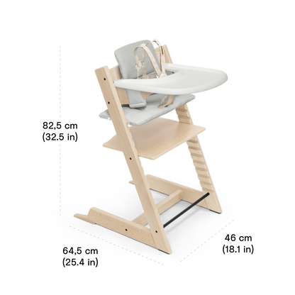 Tripp Trapp High Chair with Tray and Cushion