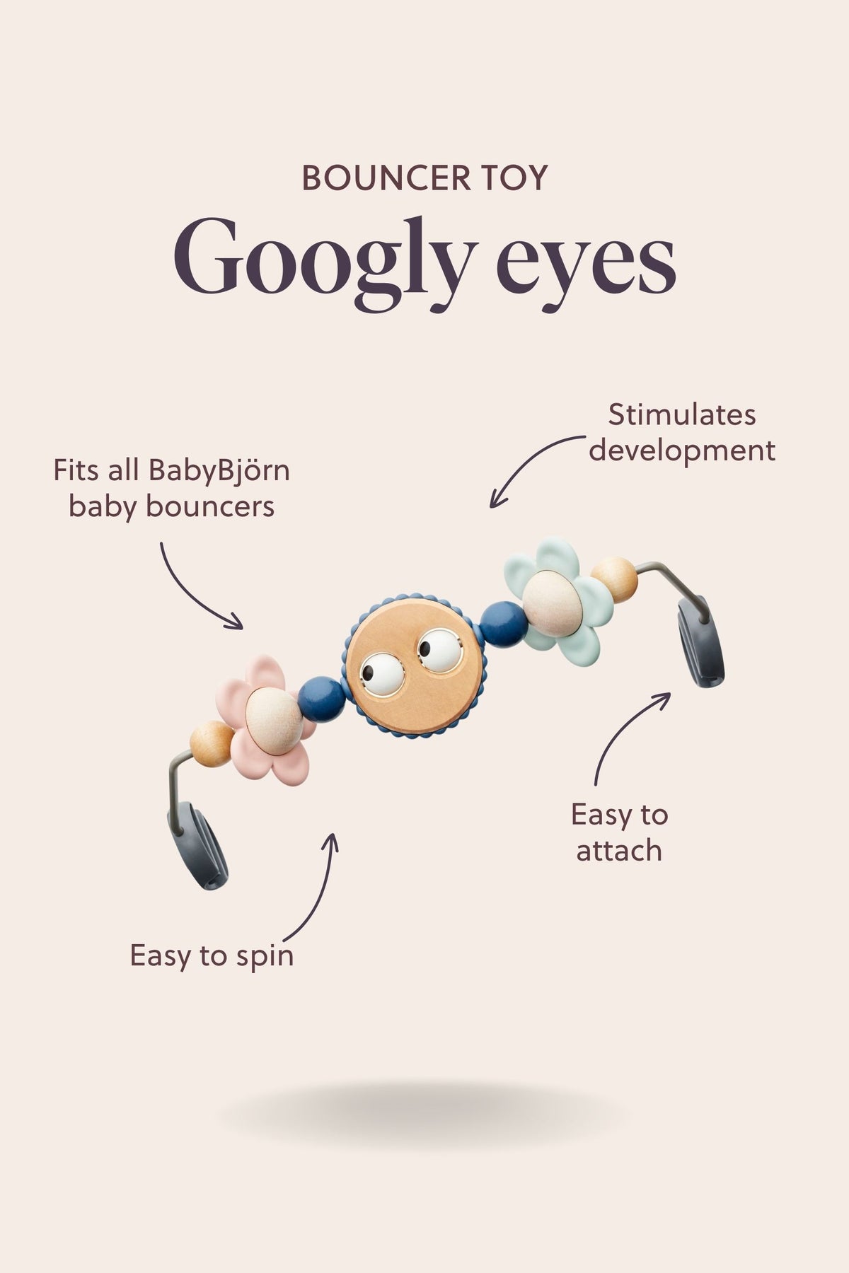 Toy for Bouncer - Googly eyes